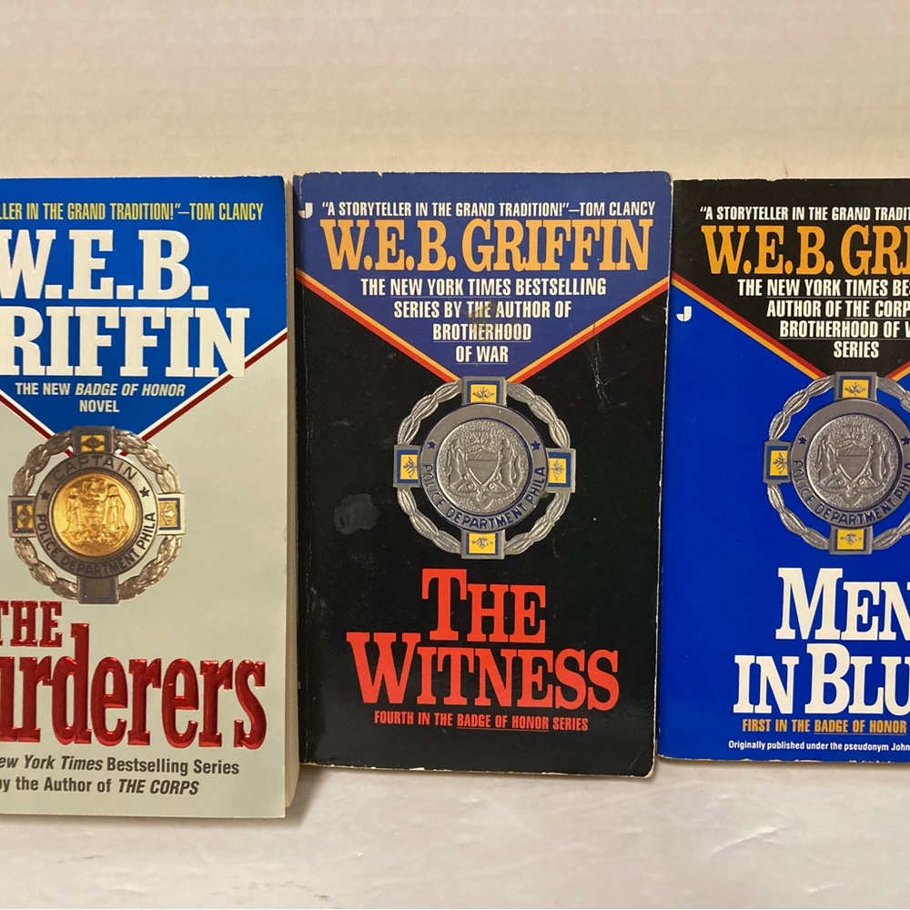 LOT Of 3 Paperback W.E.B. GRIFFIN Books Badge Of Honor Series